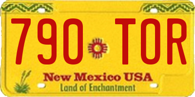 NM license plate 790TOR