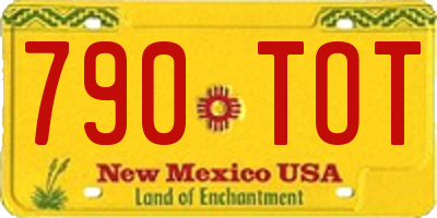 NM license plate 790TOT