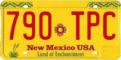 NM license plate 790TPC
