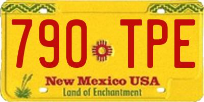 NM license plate 790TPE