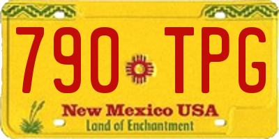 NM license plate 790TPG