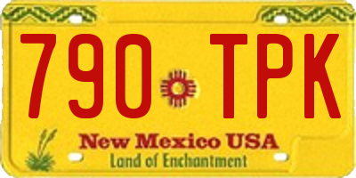 NM license plate 790TPK