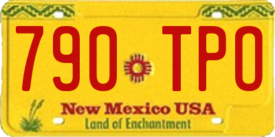 NM license plate 790TPO