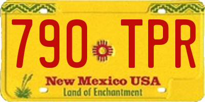 NM license plate 790TPR
