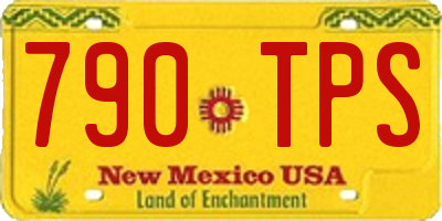 NM license plate 790TPS