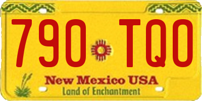 NM license plate 790TQO