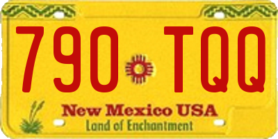 NM license plate 790TQQ