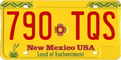 NM license plate 790TQS