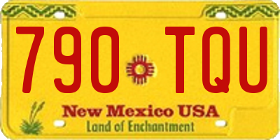 NM license plate 790TQU