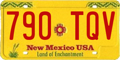 NM license plate 790TQV