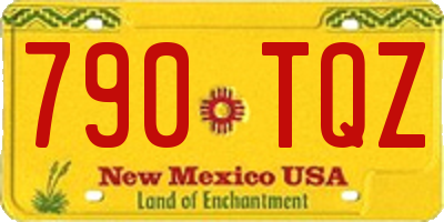 NM license plate 790TQZ