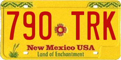 NM license plate 790TRK
