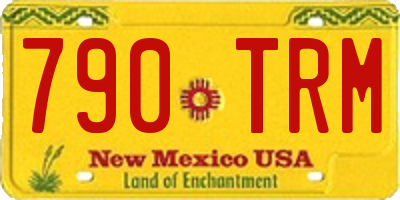 NM license plate 790TRM