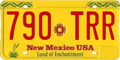 NM license plate 790TRR