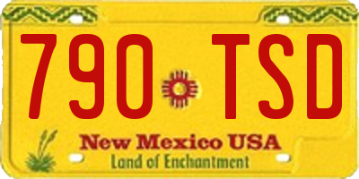 NM license plate 790TSD