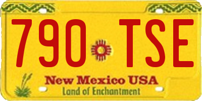NM license plate 790TSE