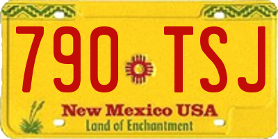 NM license plate 790TSJ