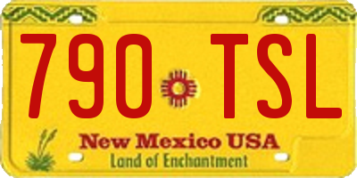 NM license plate 790TSL