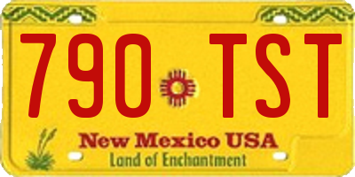 NM license plate 790TST