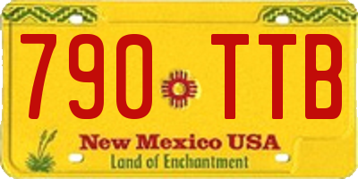 NM license plate 790TTB