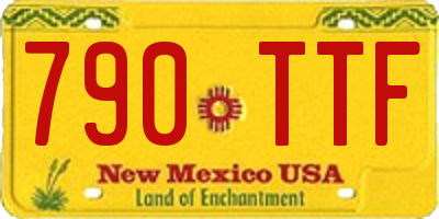 NM license plate 790TTF