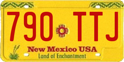 NM license plate 790TTJ