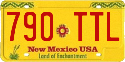 NM license plate 790TTL