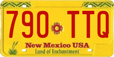 NM license plate 790TTQ