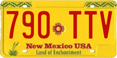 NM license plate 790TTV