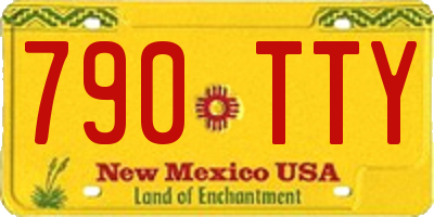NM license plate 790TTY