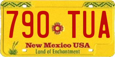 NM license plate 790TUA