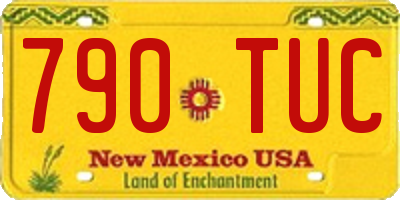 NM license plate 790TUC
