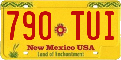 NM license plate 790TUI