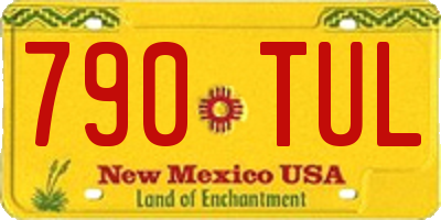 NM license plate 790TUL