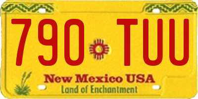 NM license plate 790TUU