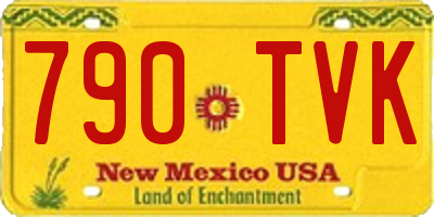 NM license plate 790TVK