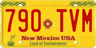 NM license plate 790TVM