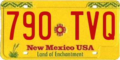 NM license plate 790TVQ
