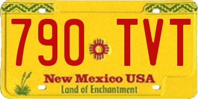 NM license plate 790TVT