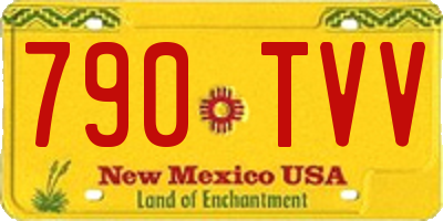 NM license plate 790TVV