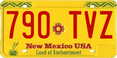 NM license plate 790TVZ