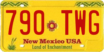 NM license plate 790TWG