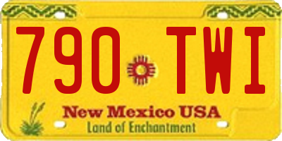 NM license plate 790TWI