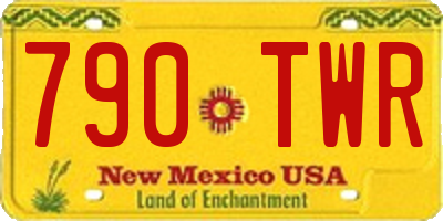 NM license plate 790TWR