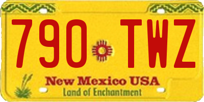 NM license plate 790TWZ
