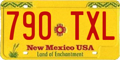 NM license plate 790TXL