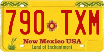 NM license plate 790TXM