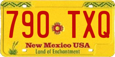 NM license plate 790TXQ