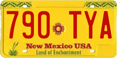 NM license plate 790TYA
