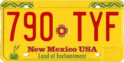 NM license plate 790TYF